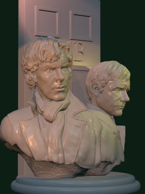 Sherlock and Watson-3 quarter view 1