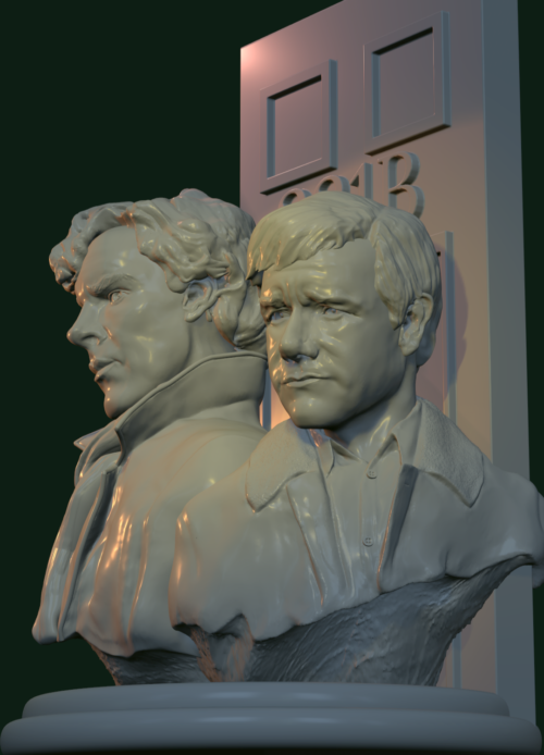 Sherlock and Watson-3 quarter view 2