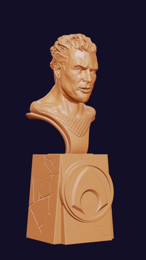 aquaman-classic-dc-3d-model-3 quarter view