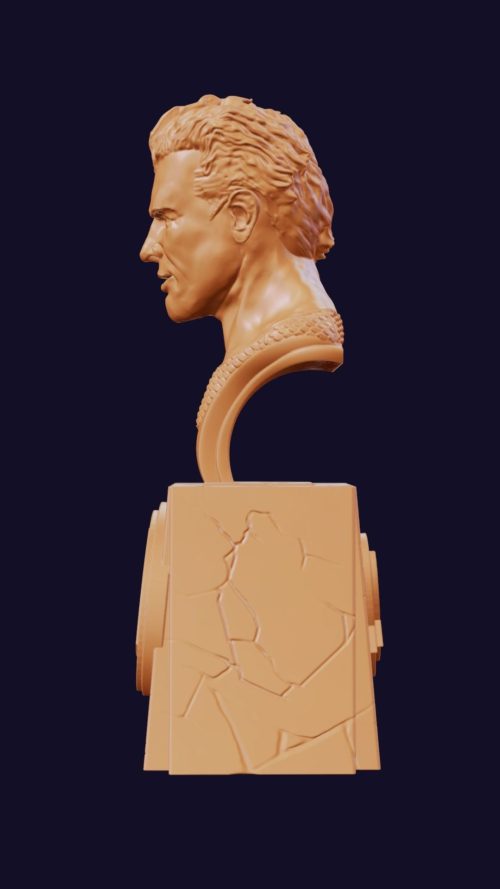 aquaman-classic-dc-3d-model-side view