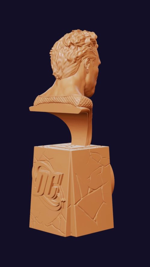 aquaman-classic-dc-3d-model-back view