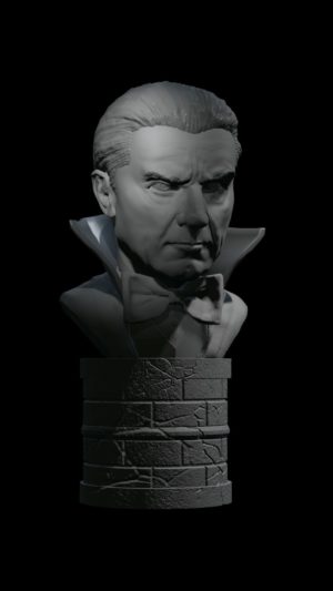 dracula-bela-lugosi-3d-model-3 quarter view