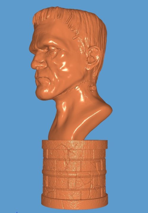 frankenstein-boris-karloff-3d-model-STL view