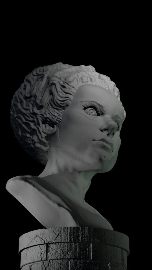 the-bride-of-frankenstein-elsa-lanchester-3d-model-head