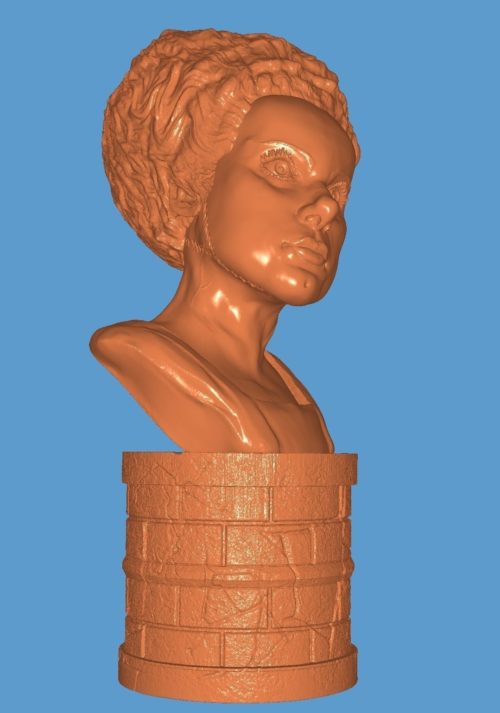 the-bride-of-frankenstein-elsa-lanchester-3d-model-painted STL view2