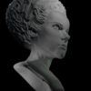 the-bride-of-frankenstein-elsa-lanchester-3d-model-side view