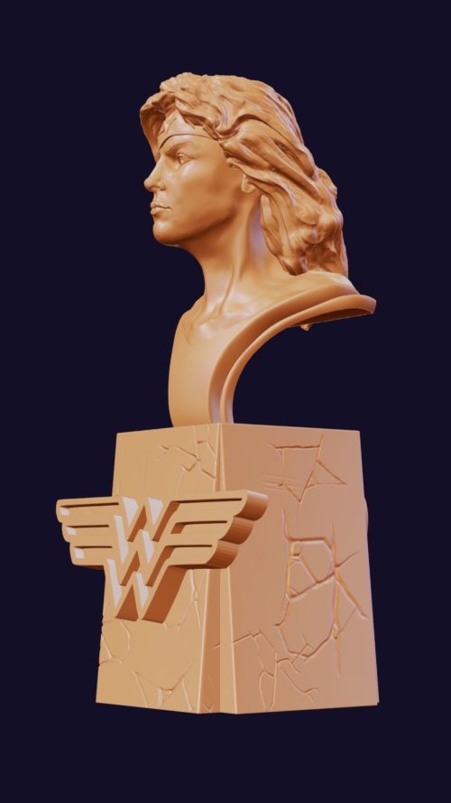 wonder-woman-classic-dc-3d-model-side view 1
