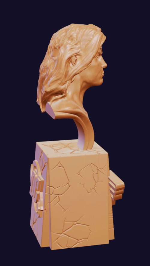 wonder-woman-classic-dc-3d-model-side view 2