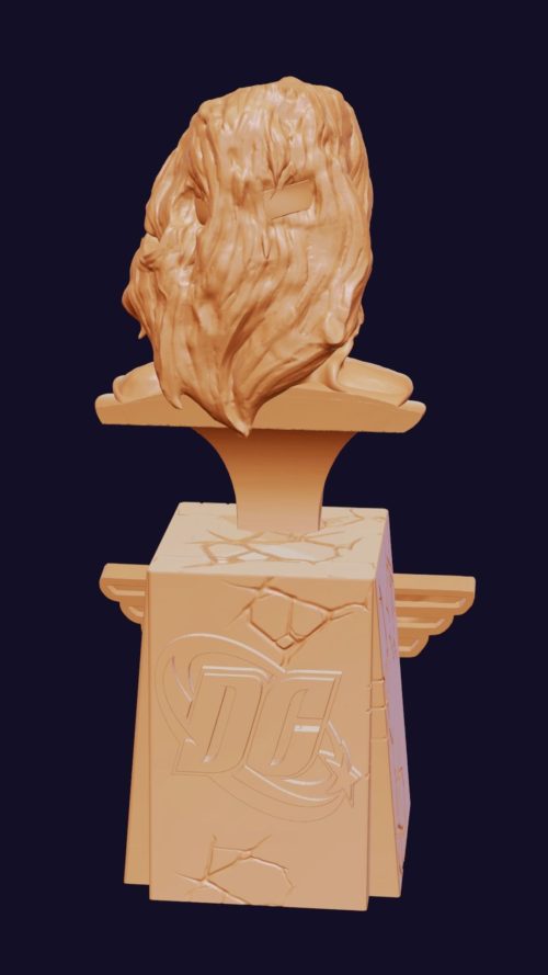 wonder-woman-classic-dc-3d-model-back view