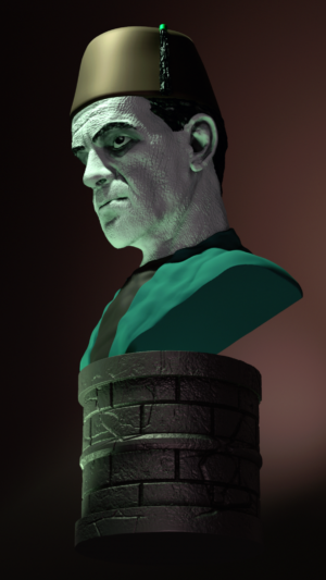 Boris Karloff_The Mummy_painted
