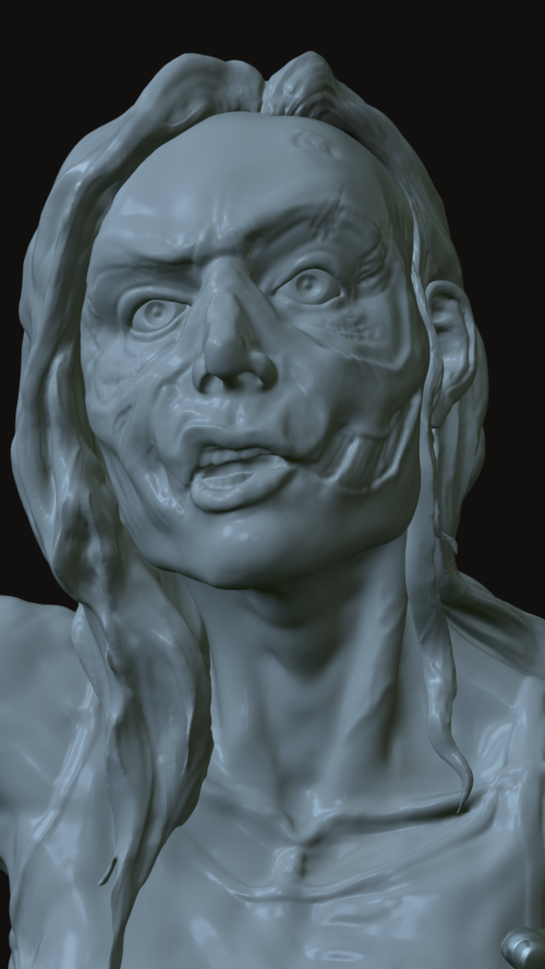 zombie girl model_detail