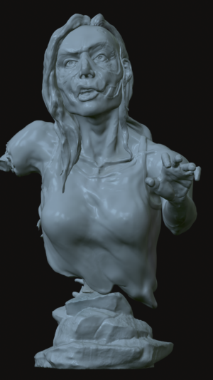 zombie girl model_front