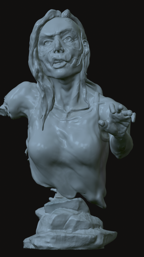zombie girl model_front