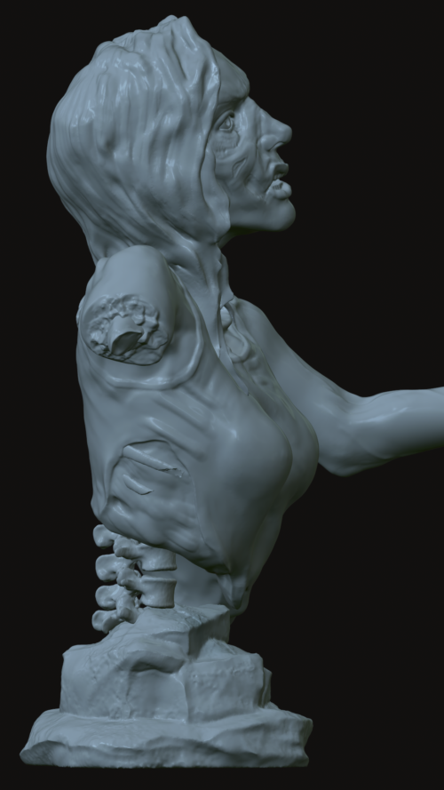 zombie girl model_side1