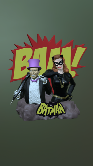 Penguin and Catwoman